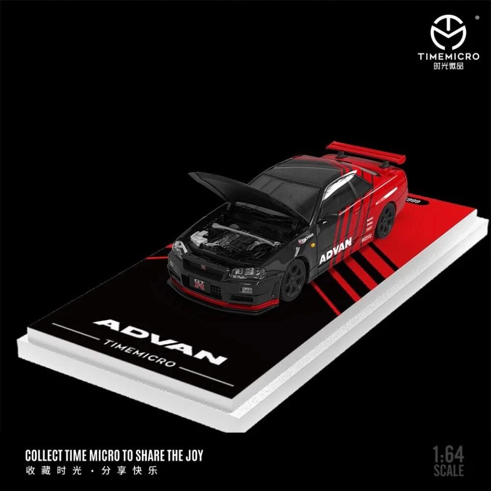 TimeMicro 1:64 Nissan GTR34 Advan Livery (1999 LİMİTED)