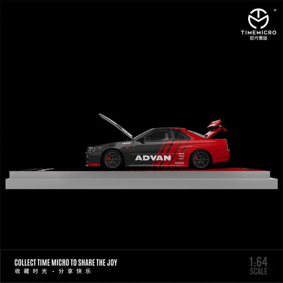 TimeMicro 1:64 Nissan GTR34 Advan Livery (1999 LİMİTED)