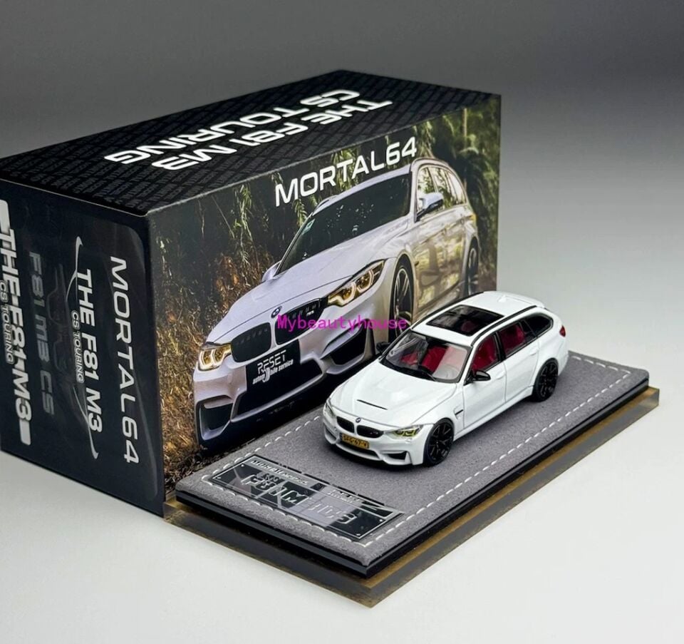 Mortal 1:64 White F81 M3 CS Touring Wagon