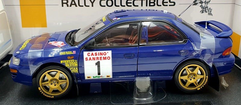 SUNSTAR SUBARU IMPREZA 555 #1 C.MCRAE SANREMO 1996 1:18 (5524)