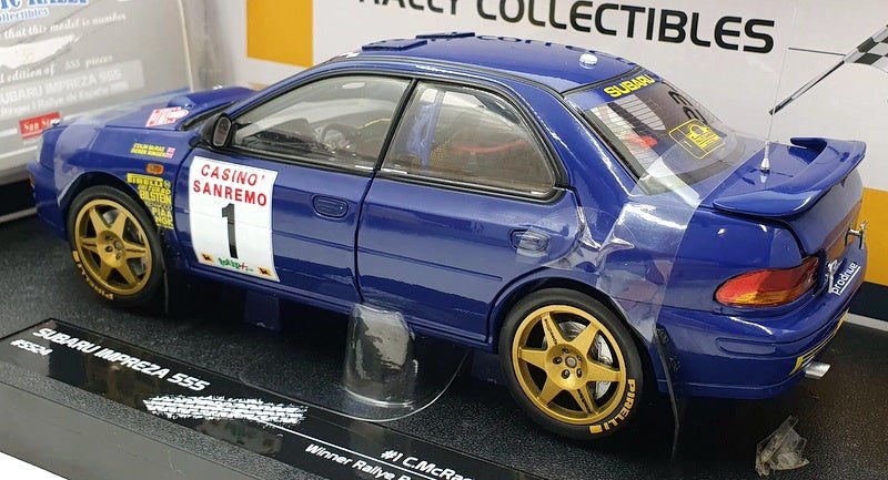 SUNSTAR SUBARU IMPREZA 555 #1 C.MCRAE SANREMO 1996 1:18 (5524)