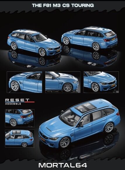 Mortal 1:64 White F81 M3 CS Touring Wagon