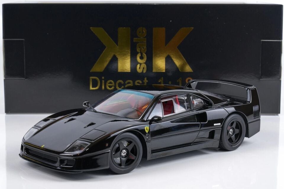 KK Scale - 1:18 Ferrari F40 Lightweight (1990) Black - Diecast Model