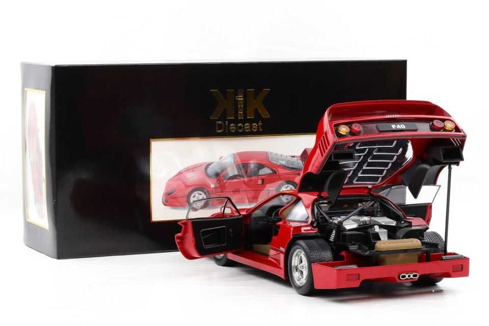 KK-Scale 1:12 Ferrari F40 Supersportwagen Rouge 1987