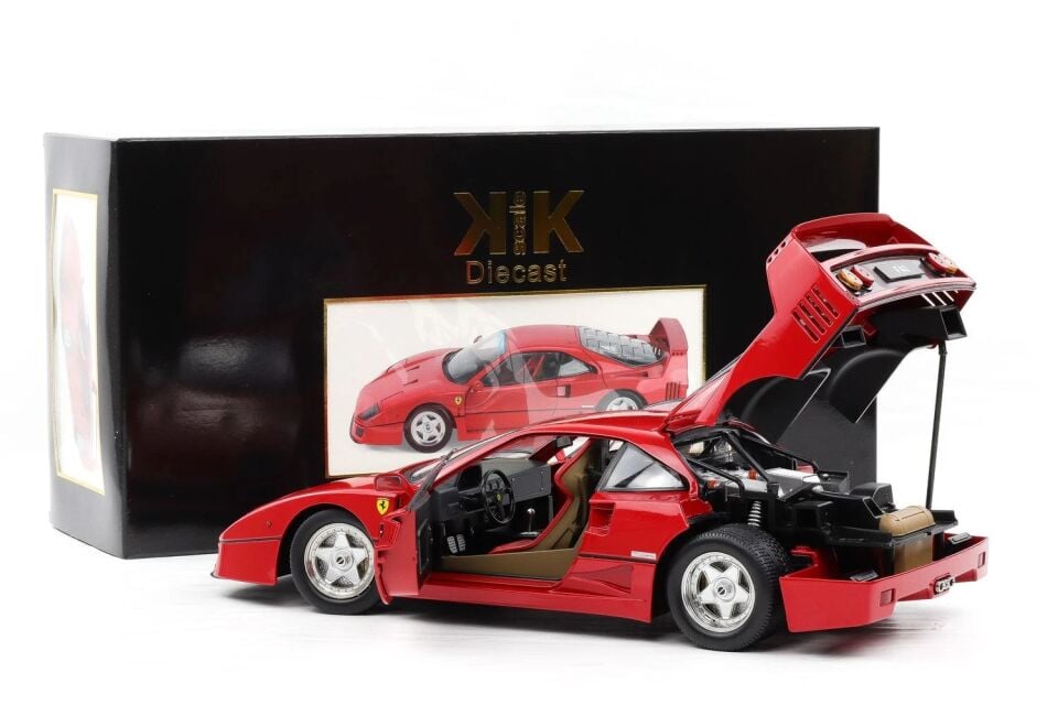 KK-Scale 1:12 Ferrari F40 Supersportwagen Rouge 1987