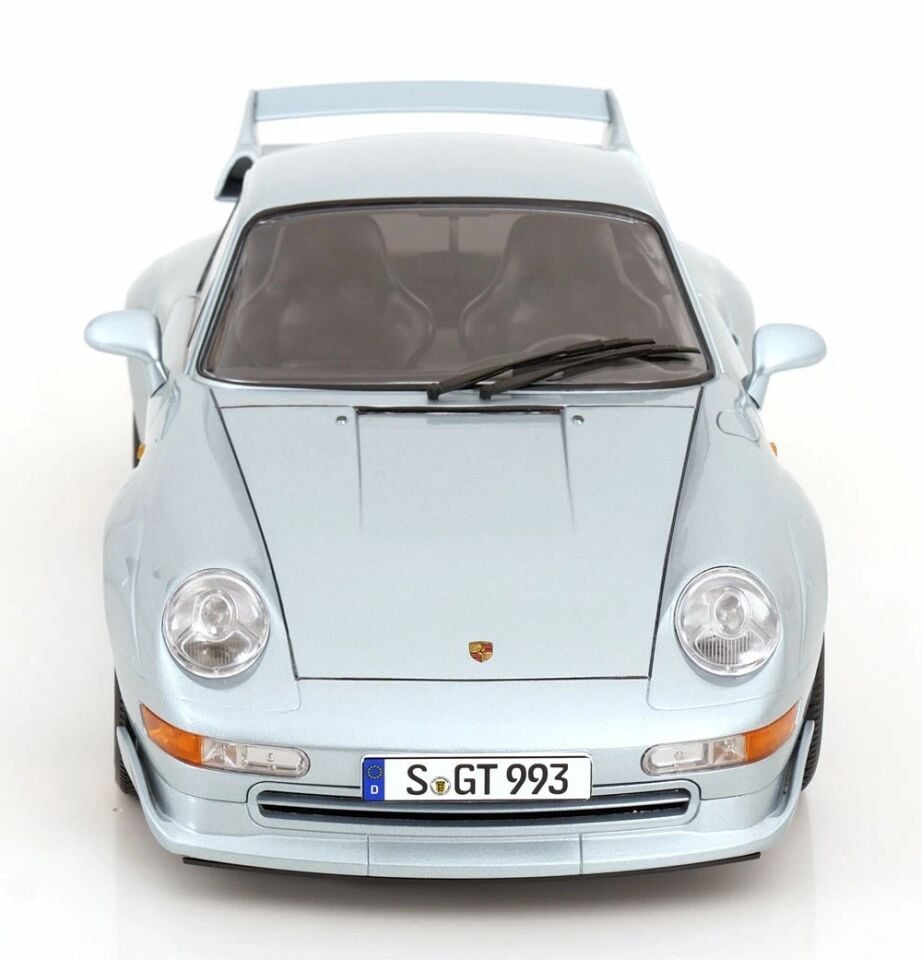 KK Scale 1:12 PORSCHE 911 (993) GT2 BBS RIMS POLAR SILVER 1996
