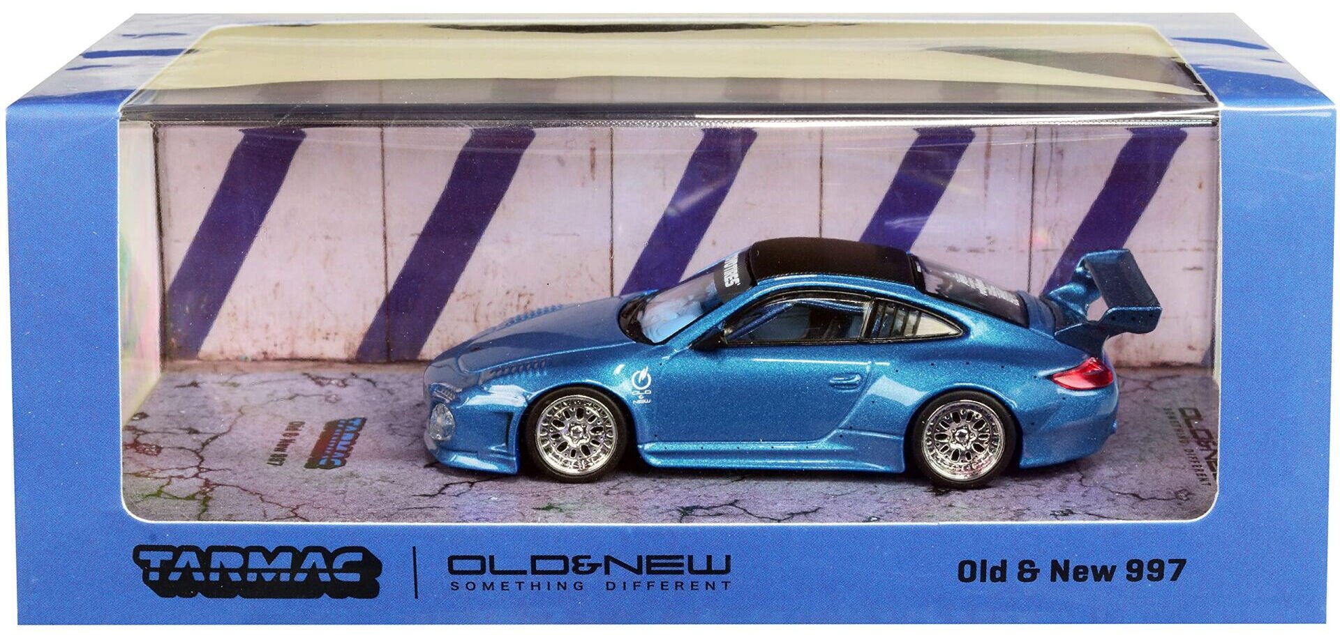TARMAC PORSCHE OLD & NEW 997 BLUE METALLIC 1:64