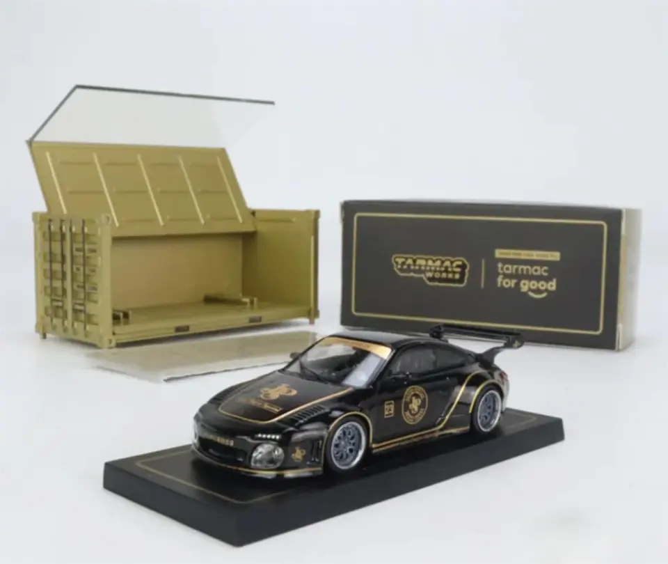 TARMAC PORSCHE OLD & NEW 997 BLACK 1:64