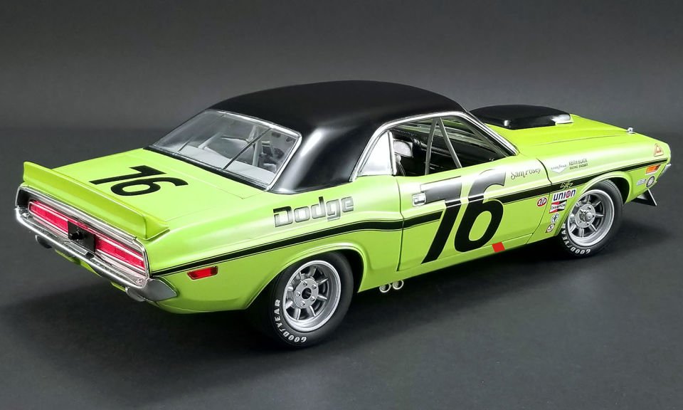 ACME DODGE CHALLENGER TRANS AM #76 SAM POSEY 1970 1:18