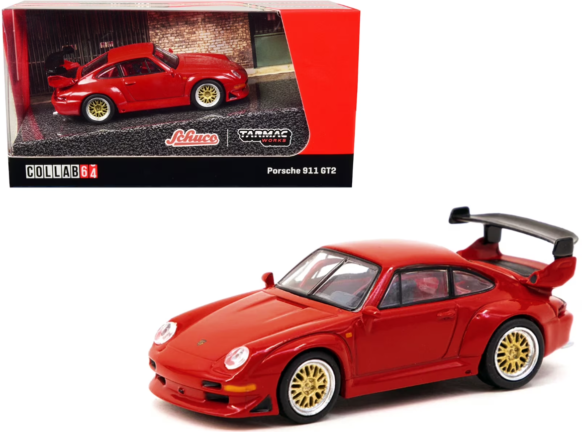 SCHUCOxTARMAC PORSCHE 911 GT2 1:64