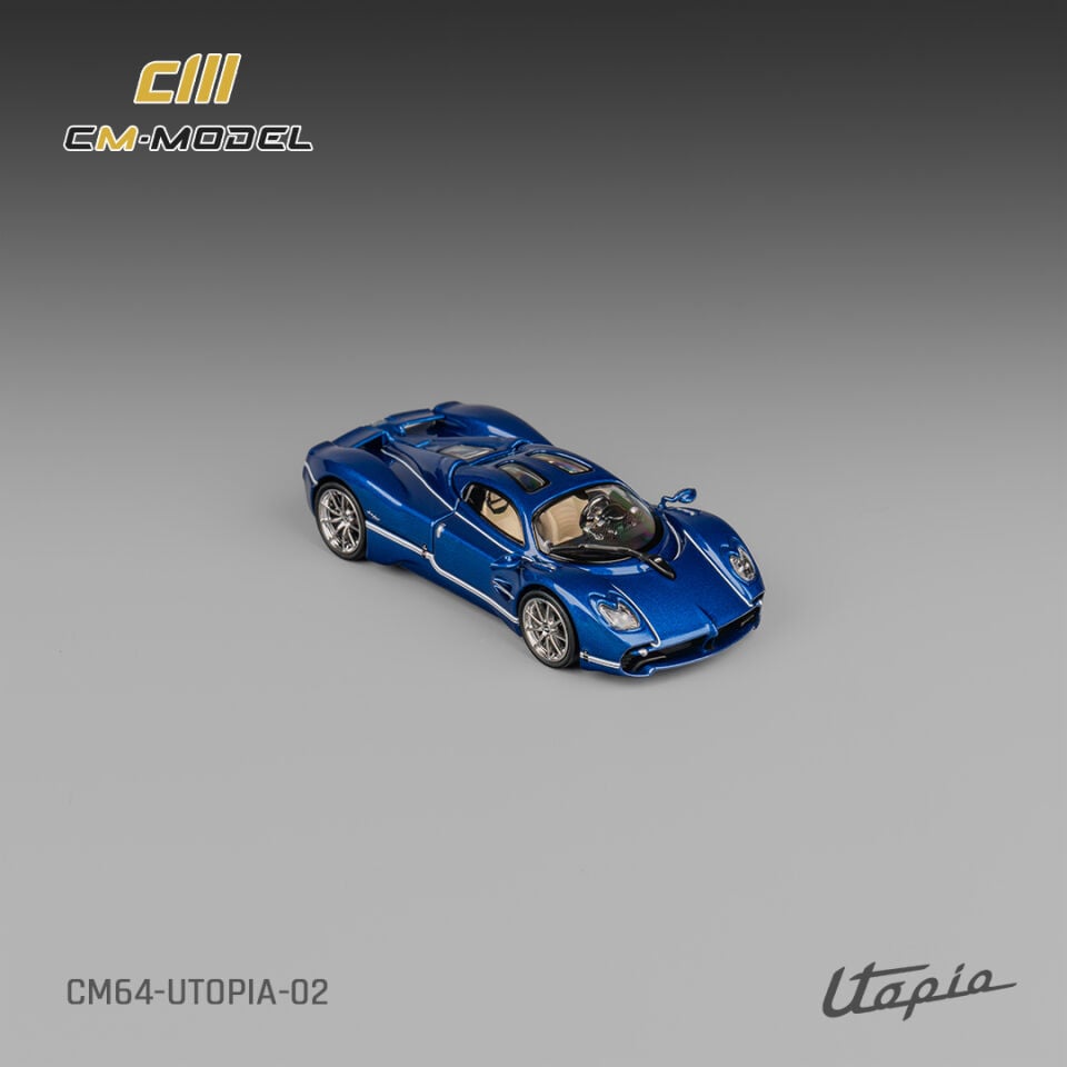 CM Model 1:64 Pagani Utopia Metallic Blue