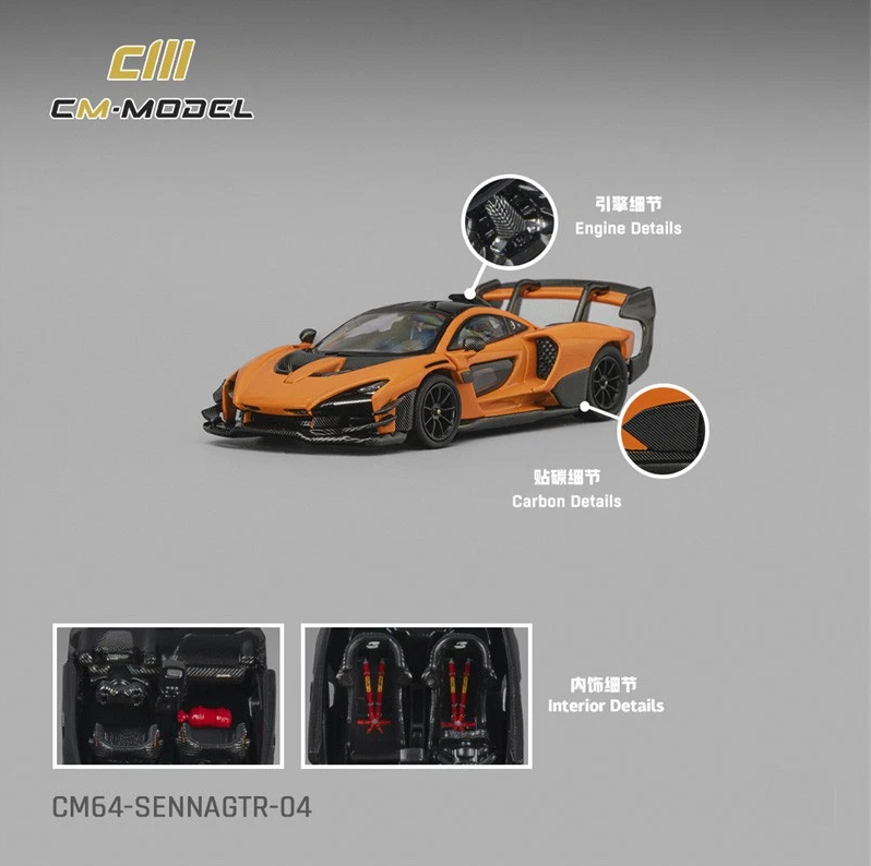 CM Model 1:64  McLaren Senna GTR Orange