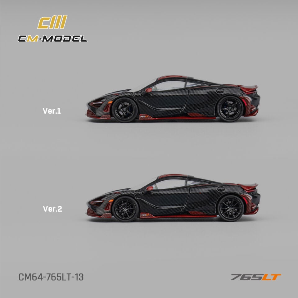 CM Model 1:64 McLaren 765LT Carbon Red