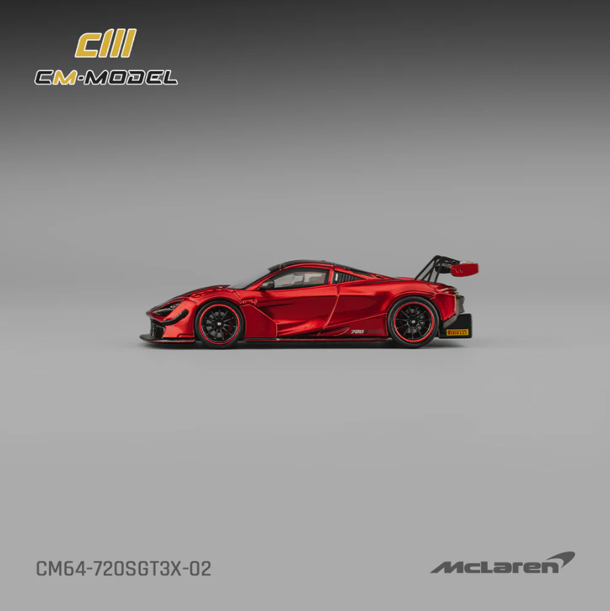 CM Model 1:64  McLaren 720s GT3X Metallic Red