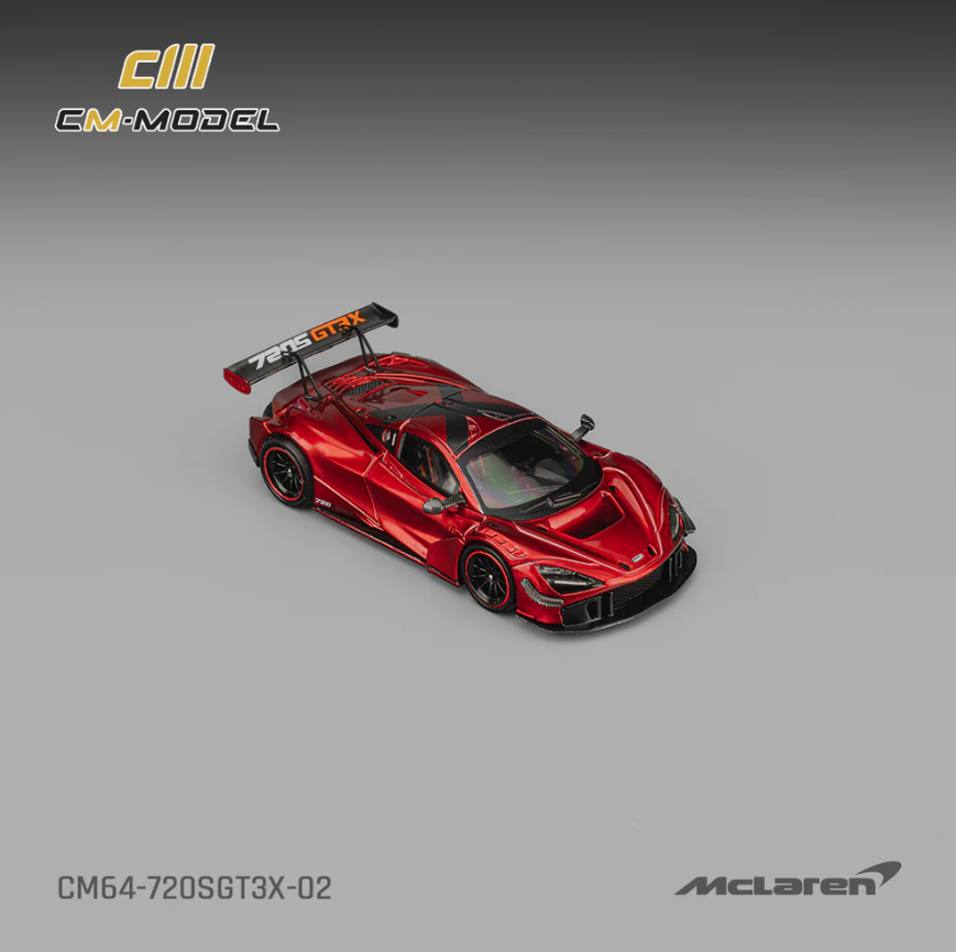 CM Model 1:64  McLaren 720s GT3X Metallic Red
