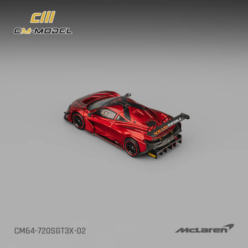 CM Model 1:64  McLaren 720s GT3X Metallic Red
