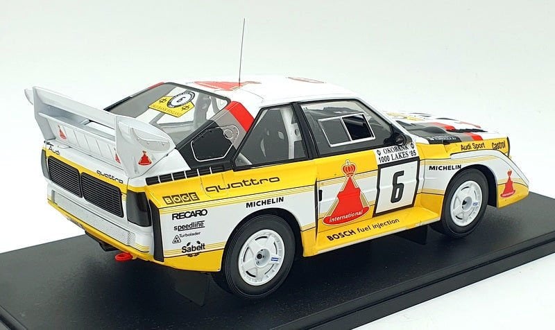 IXO  AUDI SPORT QUATTRO S1 E2 #6 1000 LAKES RALLY 1:18 (RMC161B)