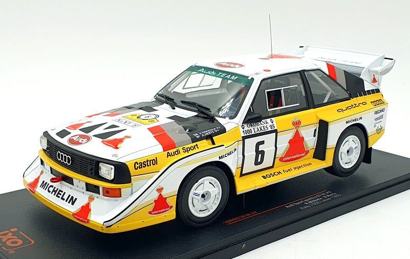 IXO  AUDI SPORT QUATTRO S1 E2 #6 1000 LAKES RALLY 1:18 (RMC161B)