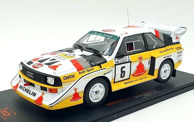 İXO  AUDI SPORT QUATTRO S1 E2 #6 1000 LAKES RALLY 1:18 (RMC161B)