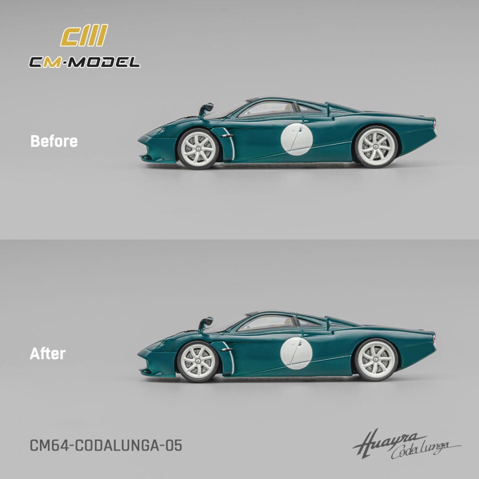 CMmodel 1:64 Pagani Codalunga Long Tail Green