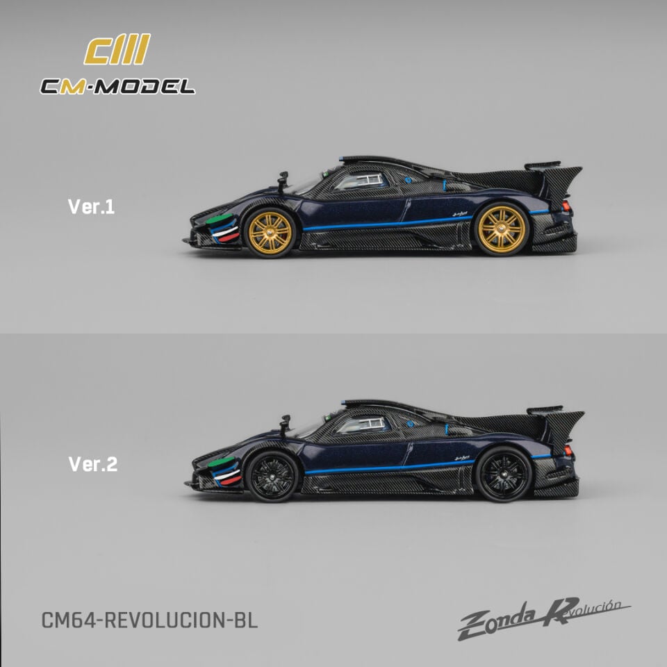 CMModel 1:64 Pagani Zonda REV Metallic Blue BL