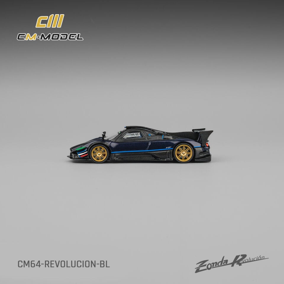 CMModel 1:64 Pagani Zonda REV Metallic Blue BL