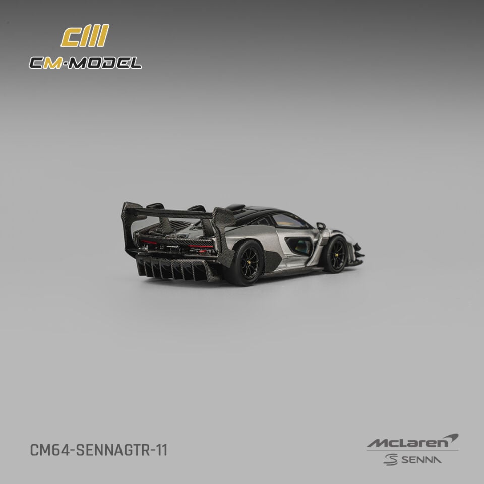 CMmodel 1:64 Mclaren Senna GTRMetallic Silver Gray