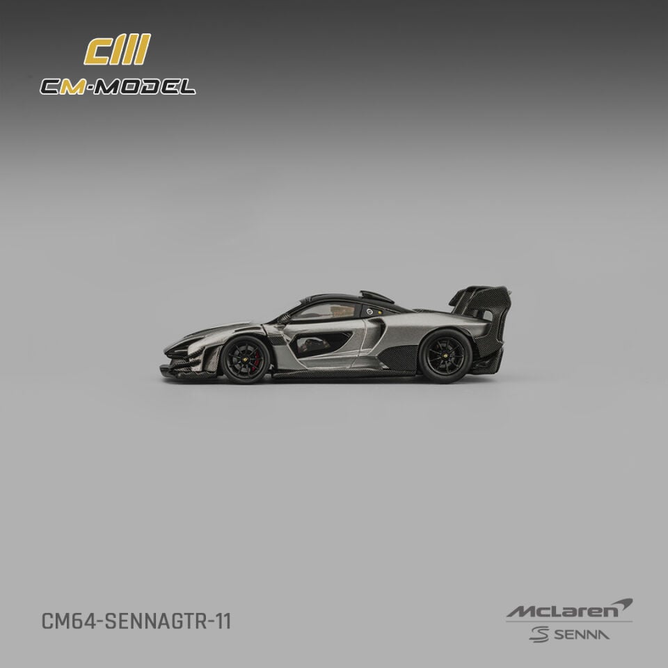 CMmodel 1:64 Mclaren Senna GTRMetallic Silver Gray