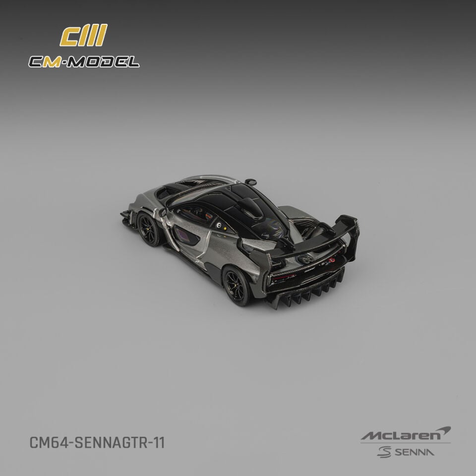 CMmodel 1:64 Mclaren Senna GTRMetallic Silver Gray