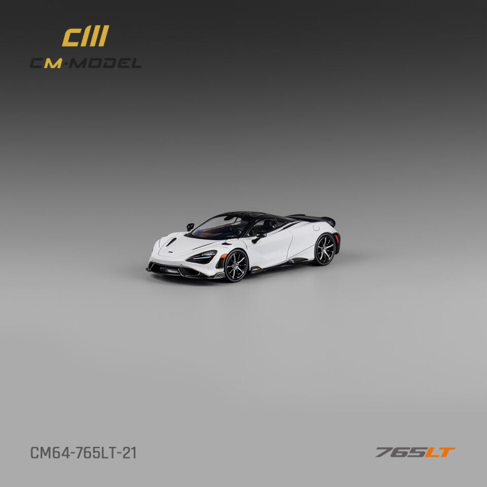 CMModel 1:64 Mclaren 765LT White Carbon fiber Decals