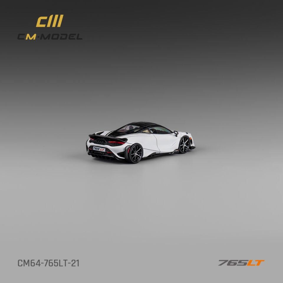 CMModel 1:64 Mclaren 765LT White Carbon fiber Decals