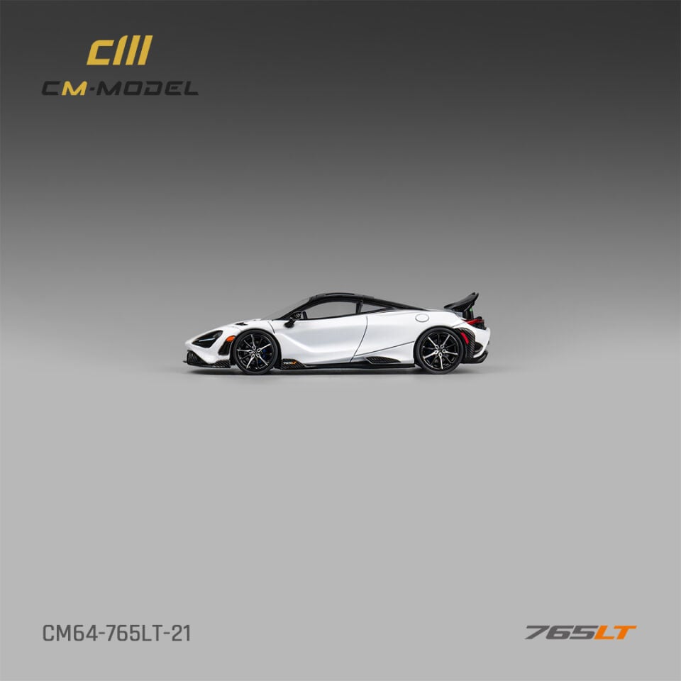 CMModel 1:64 Mclaren 765LT White Carbon fiber Decals