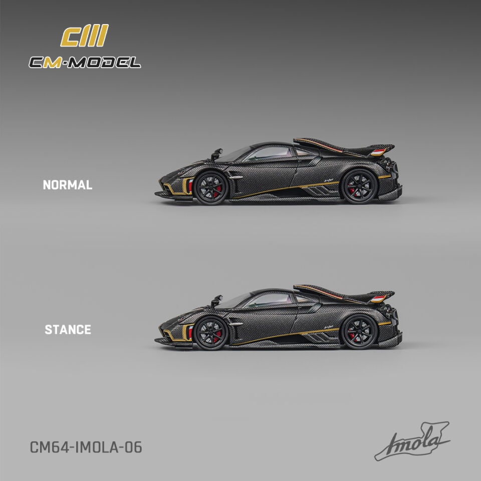 CMModel 1:64 Pagani IMOLA Carbon Gold Wire