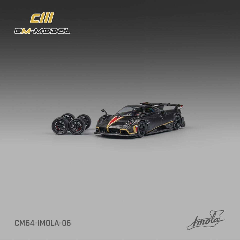 CMModel 1:64 Pagani IMOLA Carbon Gold Wire