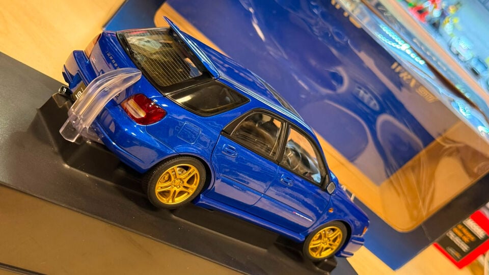 Autoart 1/18 Subaru Impreza Sti WRX New Age Wagon Estate Blue Rare