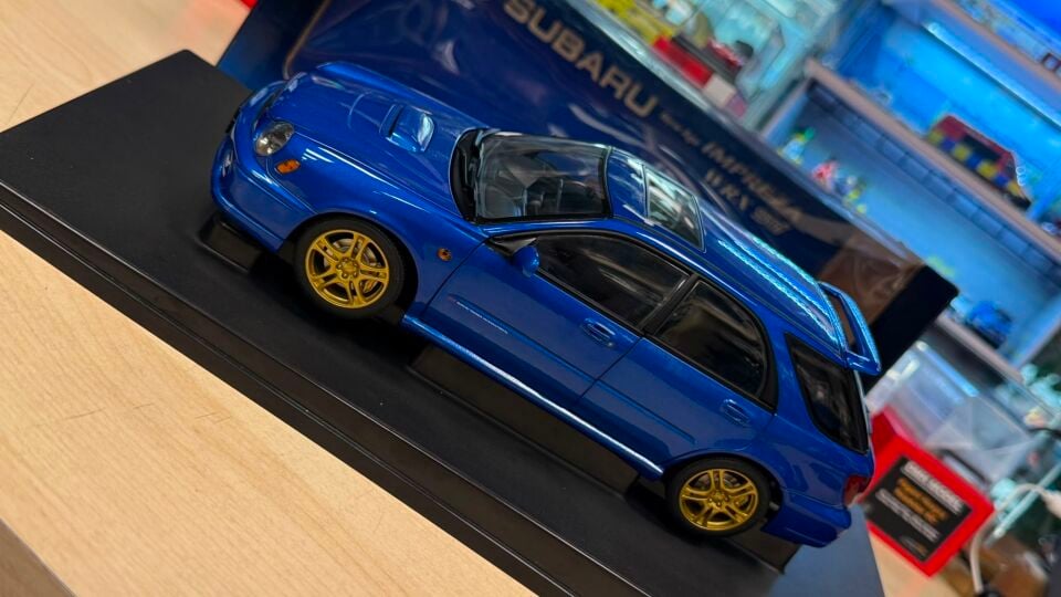 Autoart 1/18 Subaru Impreza Sti WRX New Age Wagon Estate Blue Rare