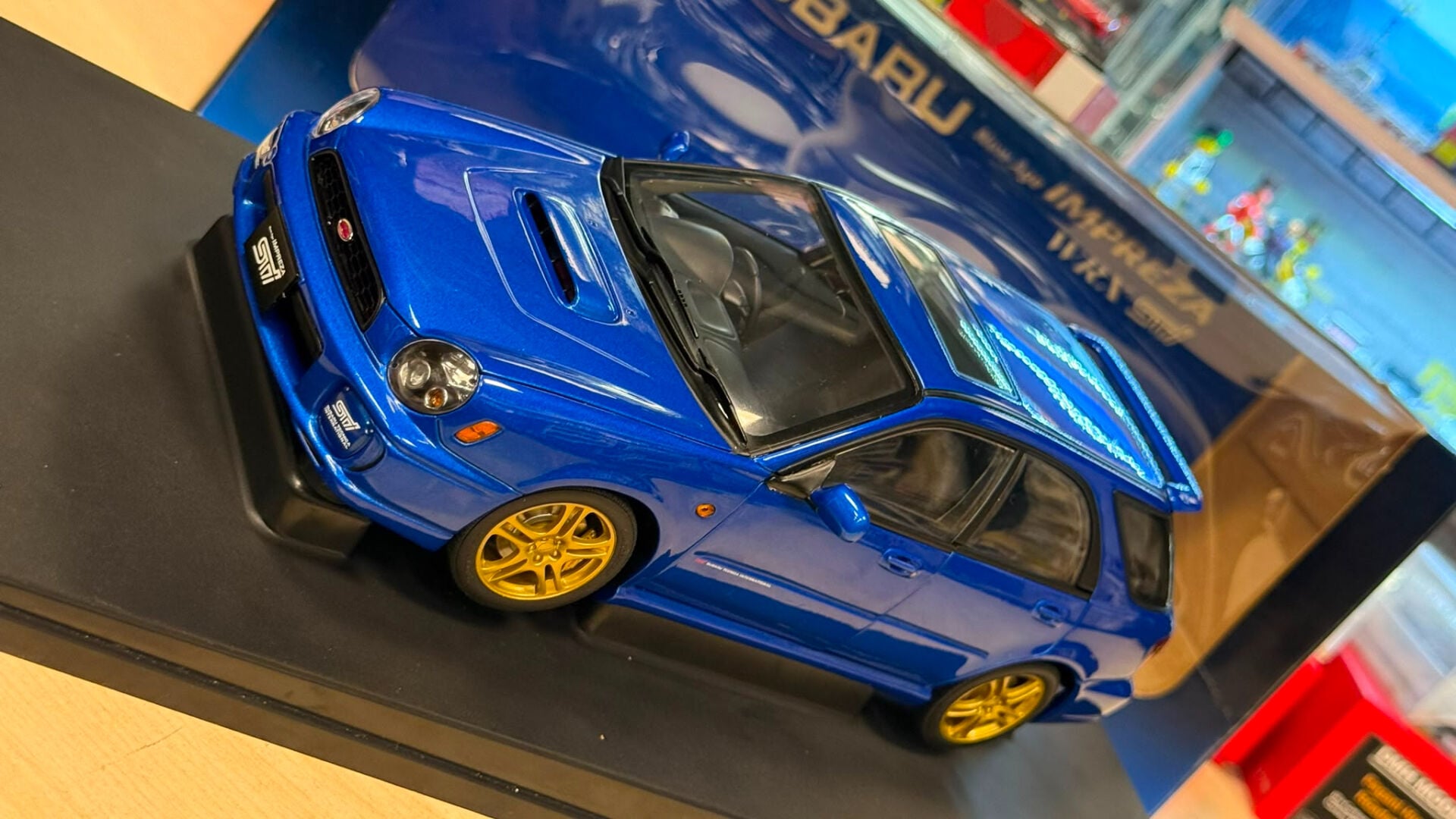 Autoart 1/18 Subaru Impreza Sti WRX New Age Wagon Estate Blue Rare