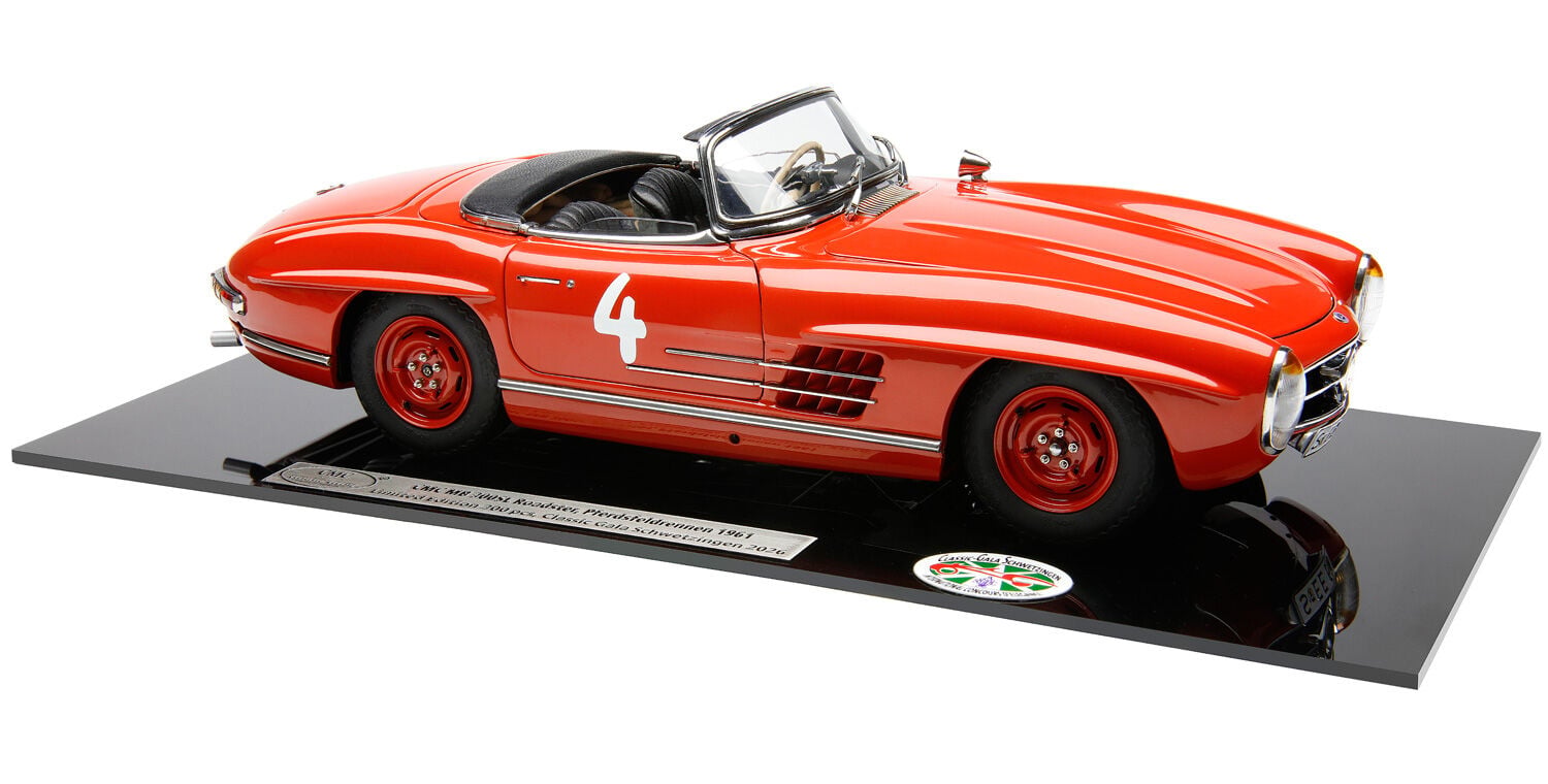 1:18 CMC Mercedes-Benz 300 SL Roadster,W198, Rennvariante, CGS 2026, rot, #4