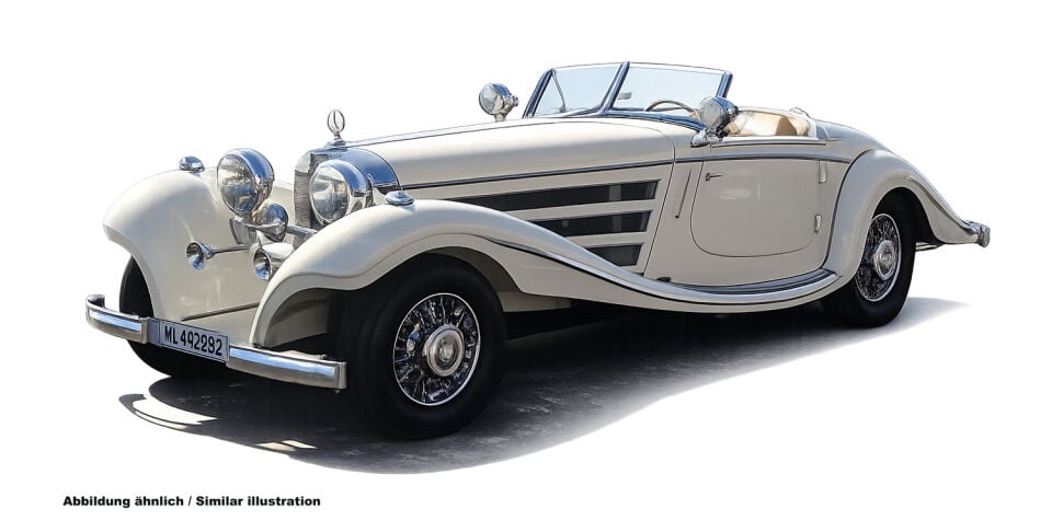 1:18 CMC Mercedes Benz 500k Spezial Roadster  white