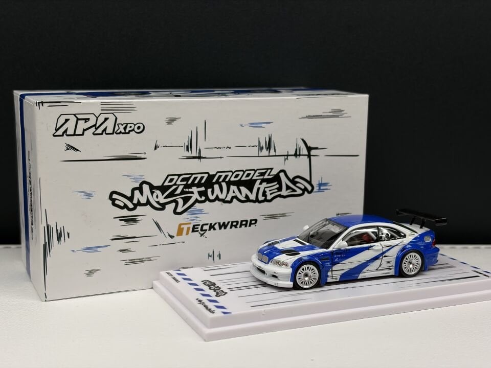 DCM MODEL BMW E46 M3 GTR MOSTWANTED 1:64