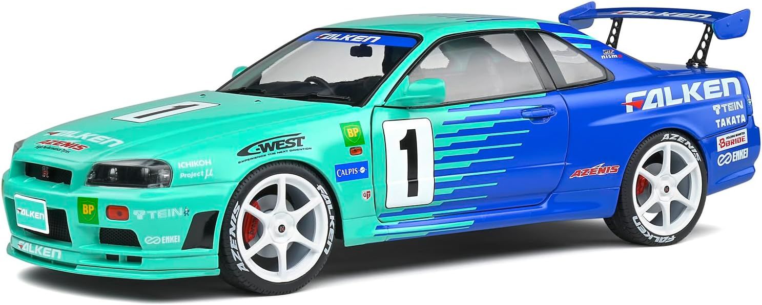 SOLIDO NISSAN SKYLINE R34 JGTC 2001 1:18