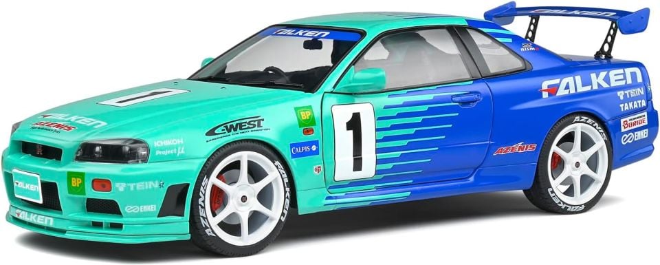 SOLIDO NISSAN SKYLINE R34 JGTC 2001 1:18