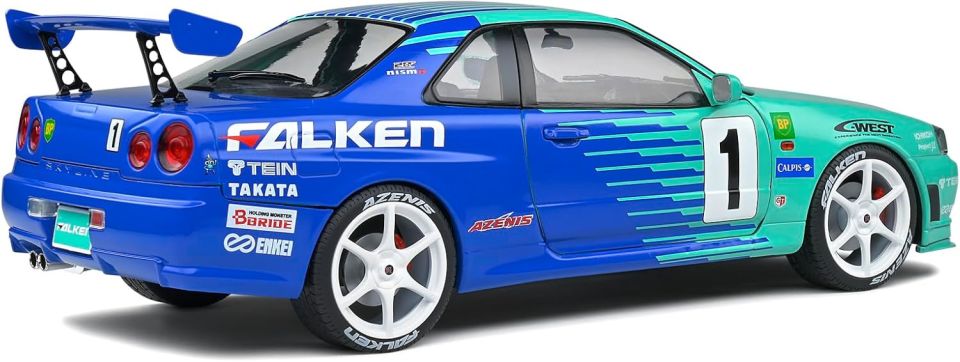 SOLIDO NISSAN SKYLINE R34 JGTC 2001 1:18