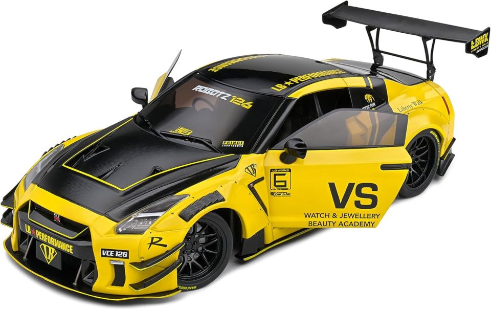 SOLIDO NISSAN SKYLINE GT-R (R35) LIBERTY WALK RHD 1:18