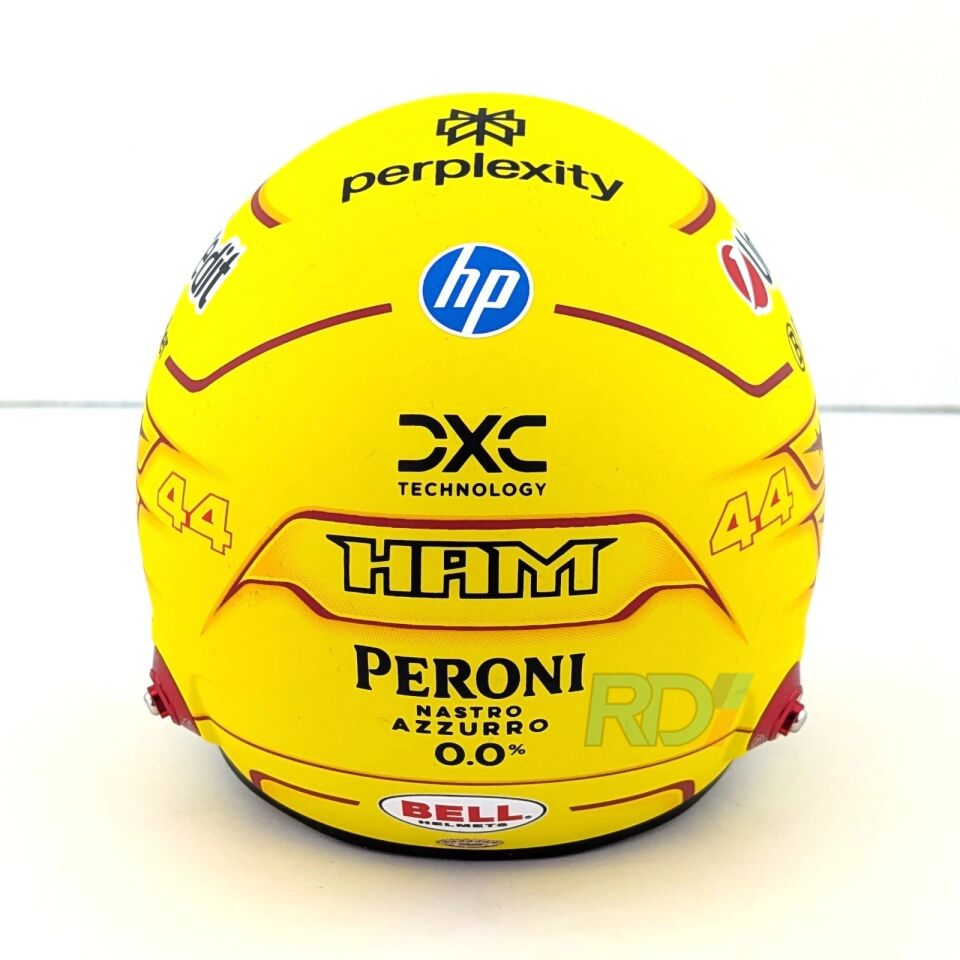 2025 Lewis Hamilton Mini Helmet - 1:2 Scale Bell Ferrari F1 Helmet - 4100414