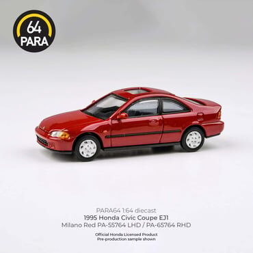 PARA64 HONDA CIVIC COUPE EJ1 MILANO RED 1:64