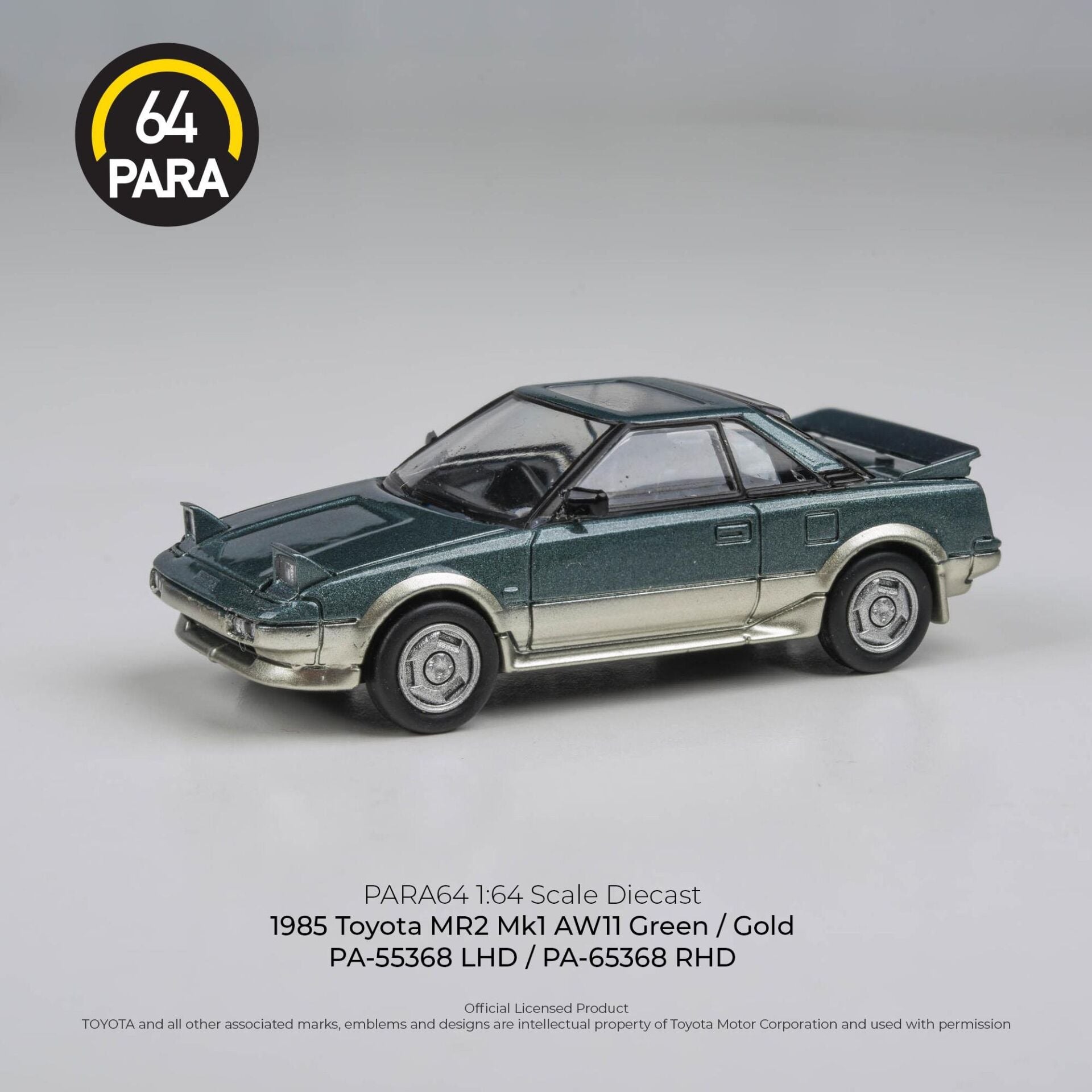 PARA64 TOYOTA MR2 MK1 GREEN/GOLD 1:64