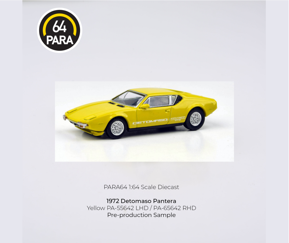 PARA64 DETOMASO PANTERA YELLOW 1:64