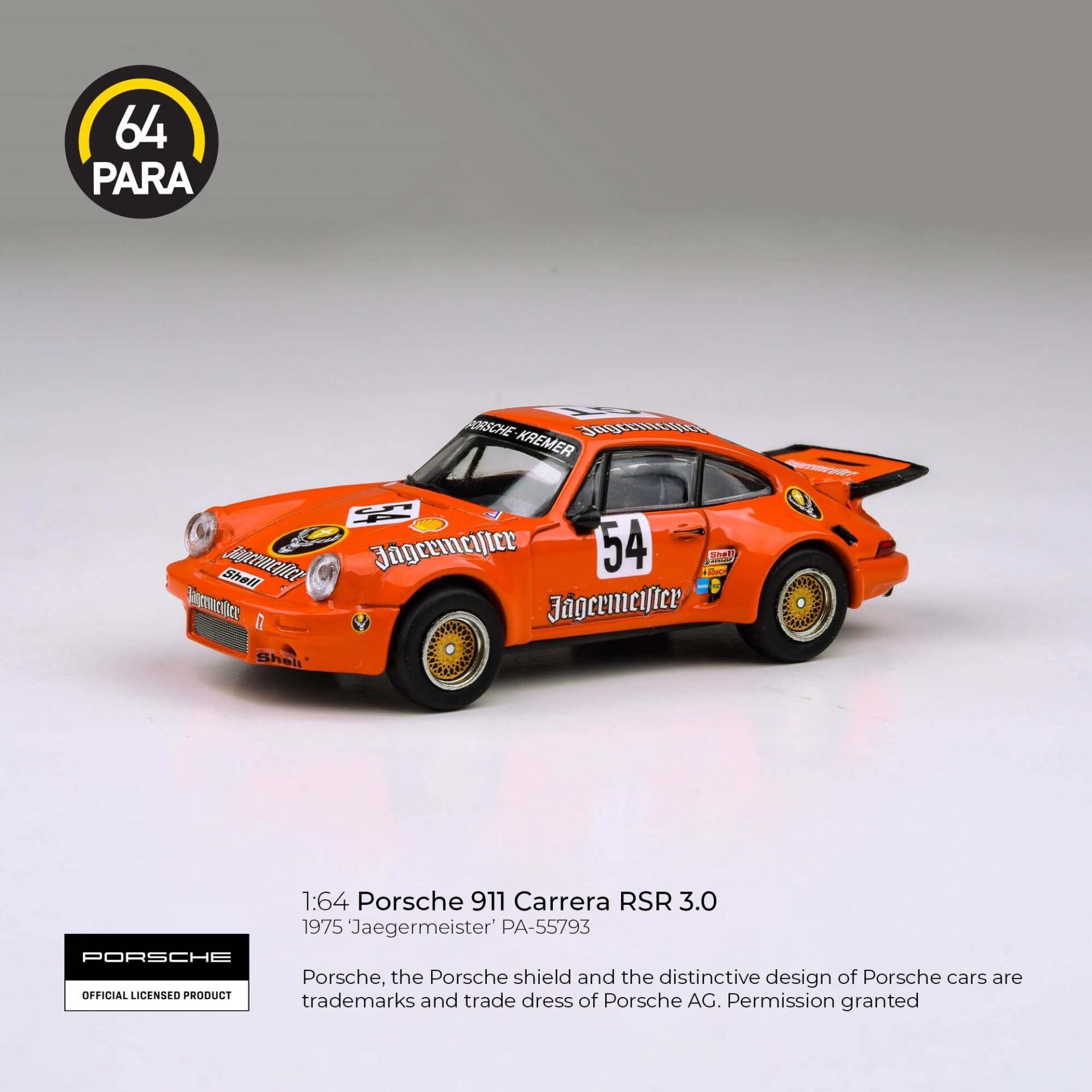 PARA64 PORSCHE 911 CARRERA RSR 3.0 JAEGERMEISTER 1:64