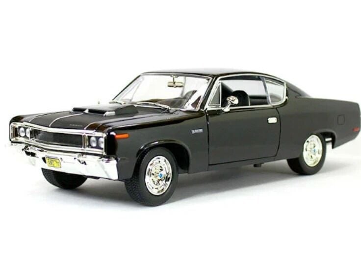 1970 AMC REBEL BLACK 1/18 DIECAST MODEL CAR BY ROAD SIGNATURE